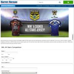 Win A Signed Indigenous or NRL All Stars Jersey from Harvey Norman