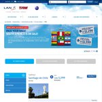 LAN Flight Sale to South America - Valid for Travel between 21 September 2015 to 15 June 2016