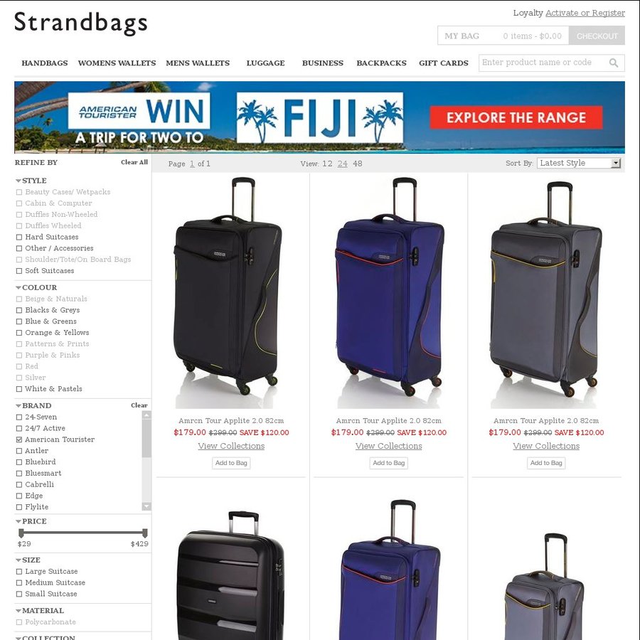 american tourister fiji