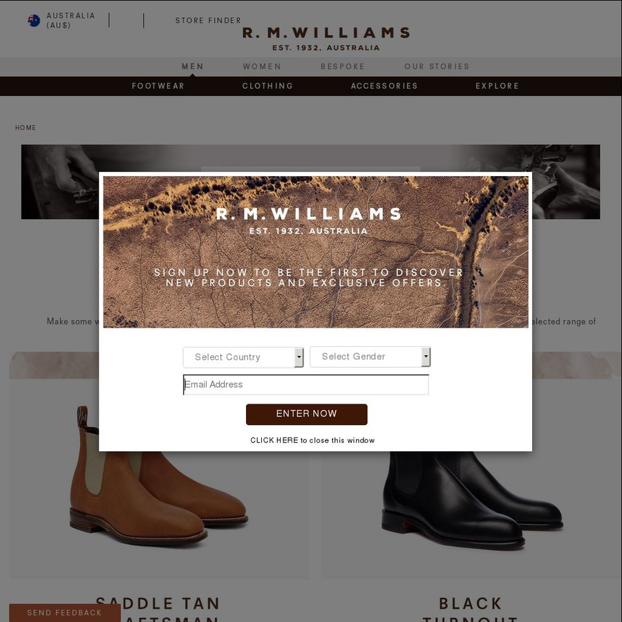 R M Williams Boots - Secret Sale 40 