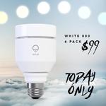 LIFX White 800 6 Pack E27 USD $99.00 (~AUD $133), Shipping Included, Black Friday Sale