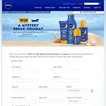 Win 1 of 6 Mystery Break Holidays for 2 People for 4 Nights [Purchase Nivea Sun Product from a Participating Chemist]