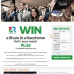 Win a 5 Percent Share in a Racehorse Including 1 Years Training Fees Valued at $4,800 [NSW, VIC, QLD, SA & WA]