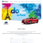 Win a Trip for 2 to The 2018 Colour Run Event in Paris from Subaru [25wol + Need Instagram Account to Enter]