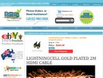 LighteningCell 2 Meter HDMI 1.3b Cable Gold Plated $4.49 + Free Shipping @ Battery Shack