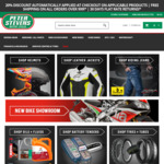 20% off Ride Gear, Parts and Accessories at Peter Stevens Motorcycles