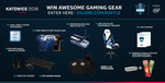 Win 1 of 62 Gaming/Merchandise Prizes from ESL