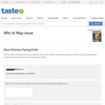 Win a Shun Premier Paring Knife Worth $159.95 from News Life Media