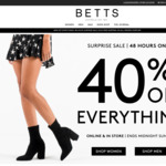 40% off Everything + Free Shipping on All Orders over $99 @ Betts