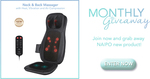 Win a Naipo Neck & Back Massager Cushion with Heat Vibration and Air Compression Worth US $169.99 from NAIPOcare