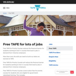Free TAFE Course List for Victorians under 20/Upskilling