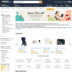 Save 15% off First Purchase on Selected Baby Products @ Amazon AU