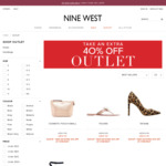 30% off Sale or Full Price Items & a Further 40% off on Outlet Items @ Nine West