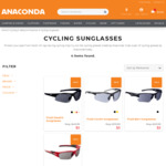 Fluid Cycling Sunglasses $5 (Was $49.99) @ Anaconda