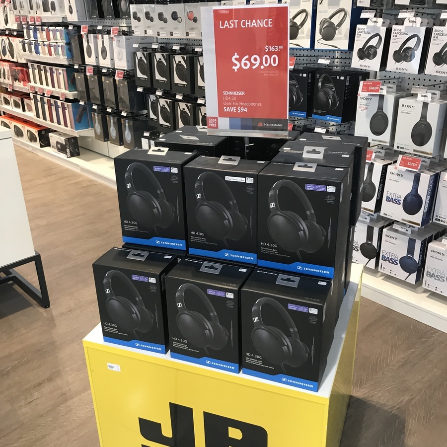 [NSW] Sennheiser HD 4.30g over-Ear Headphones $69.90 @ JB Hi-Fi, Sydney ...