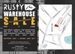 Rusty Warehouse Sale (Perth). Sat 23-Jul. Huge Range of Samples & past Season Stock Must Go
