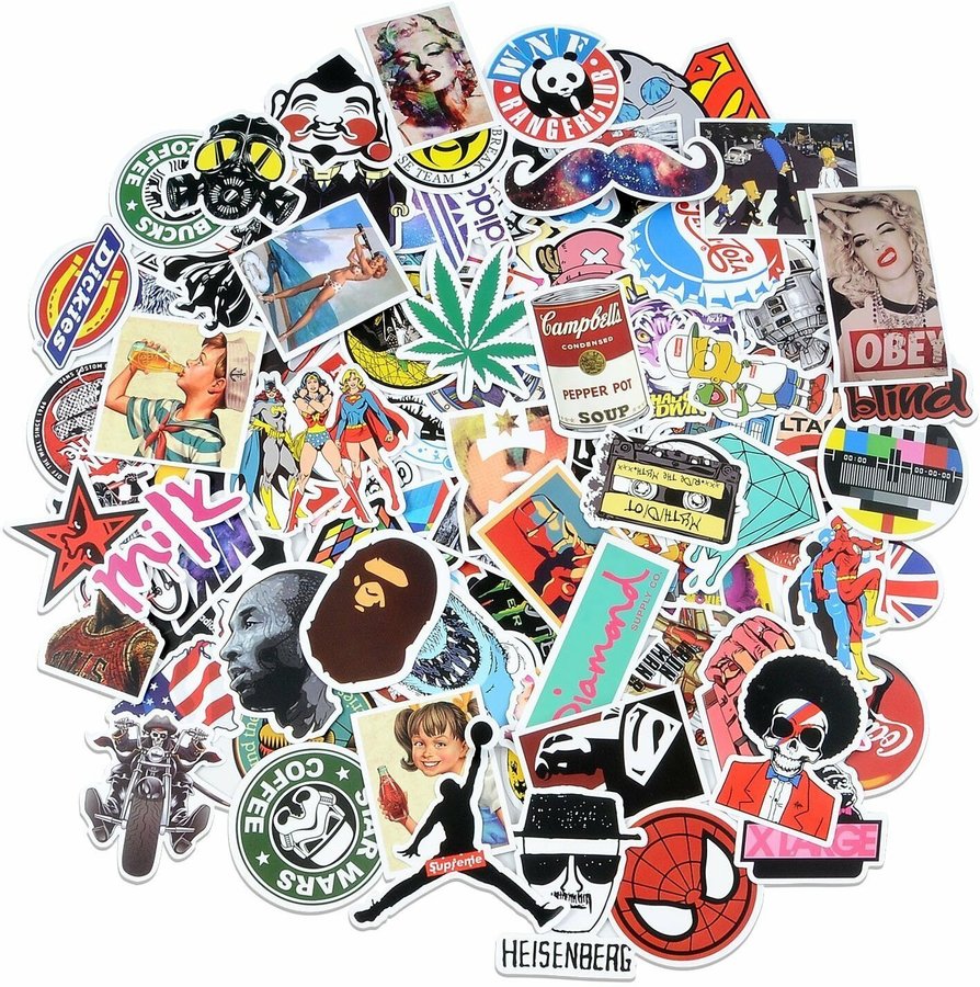 100 Random Stickers 5.51 + Delivery (0 with Prime/ 39 Spend