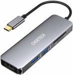 CHOETECH USB C Hub 5 in 1 (USB C, 2x USB 3.0, HDMI, SD, TF) $24.99 + Post (Free $39+/Prime) @ Choetech Amazon AU