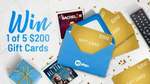 Win 1 of 5 $200 Mastercard Gift Cards from Network Ten