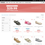 Crocs Sandals & Flats $29.99 Delivered @ Crocs