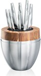 65% off + Further 25% off Baccarat The Egg Stainless Steel 9pc Knife Block $299 Delivered @ House