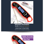 Kitchen Precision Meat Thermometer (Red & Black Options) $18.66 + Delivery ($0 with Prime/ $39 Spend) @ Amazon AU