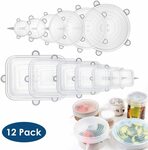 20% off 12pcs Silicone Stretch Lids Transparent $12.70 + Delivery ($0 with Prime/ $39 Spend) @ Simonpen Amazon