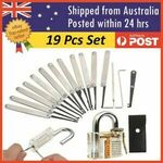 Practice Lock Picking Set Kit 19pcs $20.50 @ Ozkangaroo1 eBay