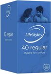 [Back Order] LifeStyles Regular Condoms 40 Pack $10 (Minimum Qty: 2) + Delivery ($0 with Prime/ $39 Spend) @ Amazon AU