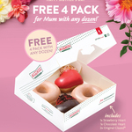 Bonus Limited Edition 4-Pack of Doughnuts with Any Dozen Purchased @ Krispy Kreme