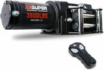 ZESUPER 3500lbs 12V Electric Winch with Remote, Steel Cable Towing Winch $98.90 Delivered @ ZESUPER Amazon AU