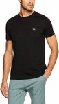 Lacoste Men's Basic Crew Neck Pima Black T-Shirt $29 + Shipping ($0 with Prime/ $39 Spend) @ Amazon AU
