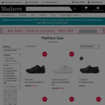 50% off Mathers Shoes & Sneakers, Extra 25% off with Coupon & Free Delivery @ Mathers
