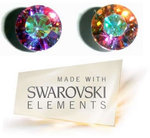 Pair of Genuine Crystal Earrings Made With Swarovski Elements RRP $15 Now Only $5 + Free Ship 
