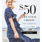 $50 off with $100 Spend on Select Katies & Ezibuy Styles + $10 Delivery ($0 C&C/ $120 Order) @ Katies