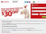 Save AUD $30 on Min 2 Night Stay When Booking by HotelClub
