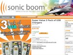 Jackson USB Chargers - 3 Pack - $29.96 + Freight