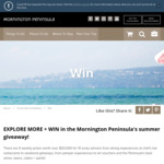 Win 1 of 10 Weekly Prizes (Accommodation, Vouchers + More) Worth a Total of $20,191 from Mornington Peninsula RTB