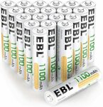 EBL 20 Pack AAA Rechargeable Batteries Ni-MH 1100mAh High Capacity $23.79 + Delivery ($0 with Prime/ $39+) @ EBL Amazon AU