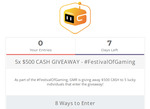 Win 1 of 5 $500 Cash Prizes from GMR