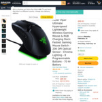 Razer Viper Ultimate Wireless Gaming Mouse A$127.04 + $23.02 GST (Was A$212.12) @ Amazon US