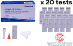 JusChek COVID-19 Rapid Antigen (Oral Fluid) Home Test Kit (20 Pack) $225.00 + Delivery (Bonus $10 Store Credit) @ Chemist2U