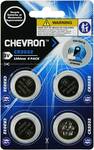Chevron CR2032 Batteries 4 Pack $4 @ Woolworths