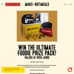 Win The Ultimate Foodie Prize Pack Worth Over $2000 from Make-Out Meals [VIC, NSW, ACT Only]
