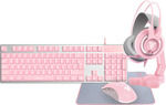 Fantech Pink Edition Gaming 5-IN-1 Keyboard Set $99 (Was $149) + $10 Delivery ($0 MEL C&C) @ Fantech Australia