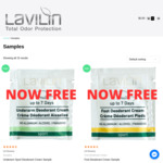 Free Sample of Lavilin Underarm Sport, Vegan Deodorant Cream, Foot Deodorant Cream Delivered @ Lavilin