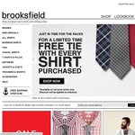 Brooksfield Get Free Tie ($59.95) for Each Business Shirt Bought ($79.95-$139)