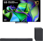 LG 77" C3 4K OLED Evo Ai Thinq Smart TV & LG SC9S 3.1.3 Channel 400W Soundbar Bundle $4975 + Delivery ($0 QLD C&C) @ Videopro