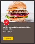$10 Cashback with $20 Spend at Grill'd, $5 Cashback with $50 Spend at Coles @ Commbank Yello (Activation Required)