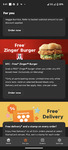 Free Zinger Burger with Select Boxed Meal Purchase at Participating KFC Stores + $8.95 Delivery Fee & Service Fee @ Menulog